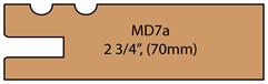 Allstyle Cabinet Doors: Miter Profile MD7a(70mm)